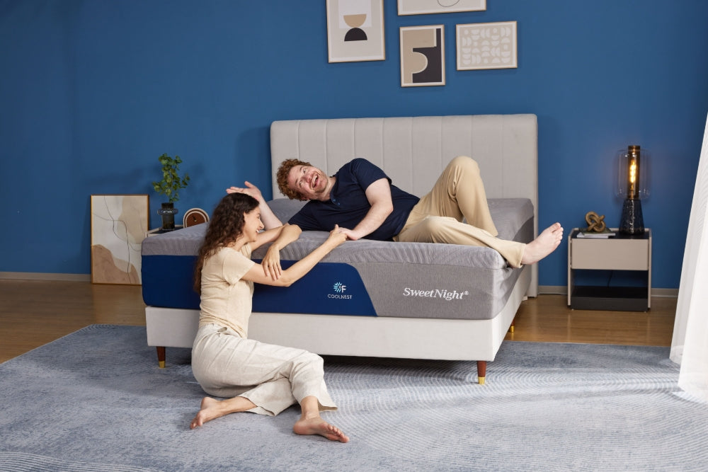 Family enjoying comfortable memory foam mattress demonstrating perfect mattress choice for unique sleep needs and household dynamics