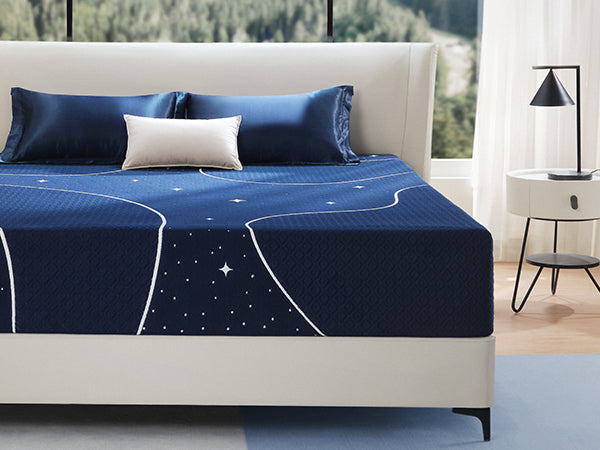 Modern bedroom showcasing best mattress choice with premium comfort layers and stylish bedding for optimal sleep quality
