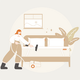 How to clean a foam mattress topper