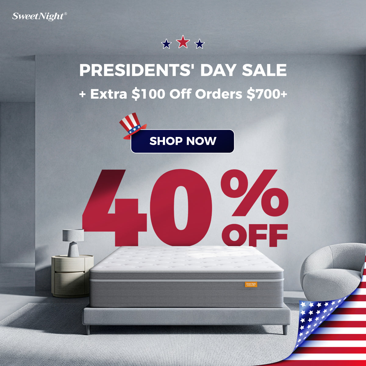 Final Days: SweetNight CoolNest™ Mattress | Presidents Day 2026