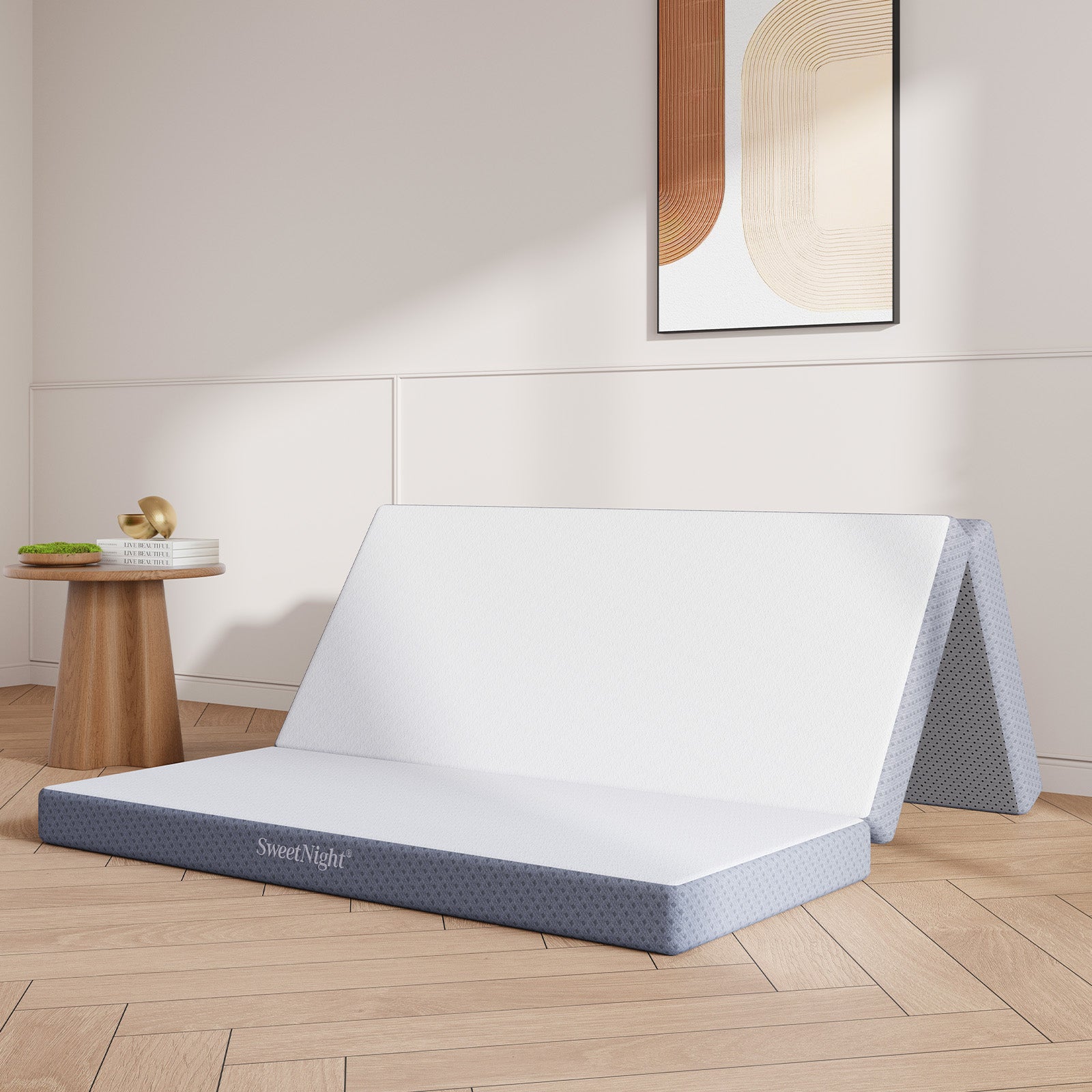 A 4-Inch Tri-Folding Mattress Topper | Sweetnight