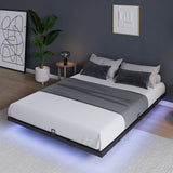 Floating Bed Frame with LED Lights