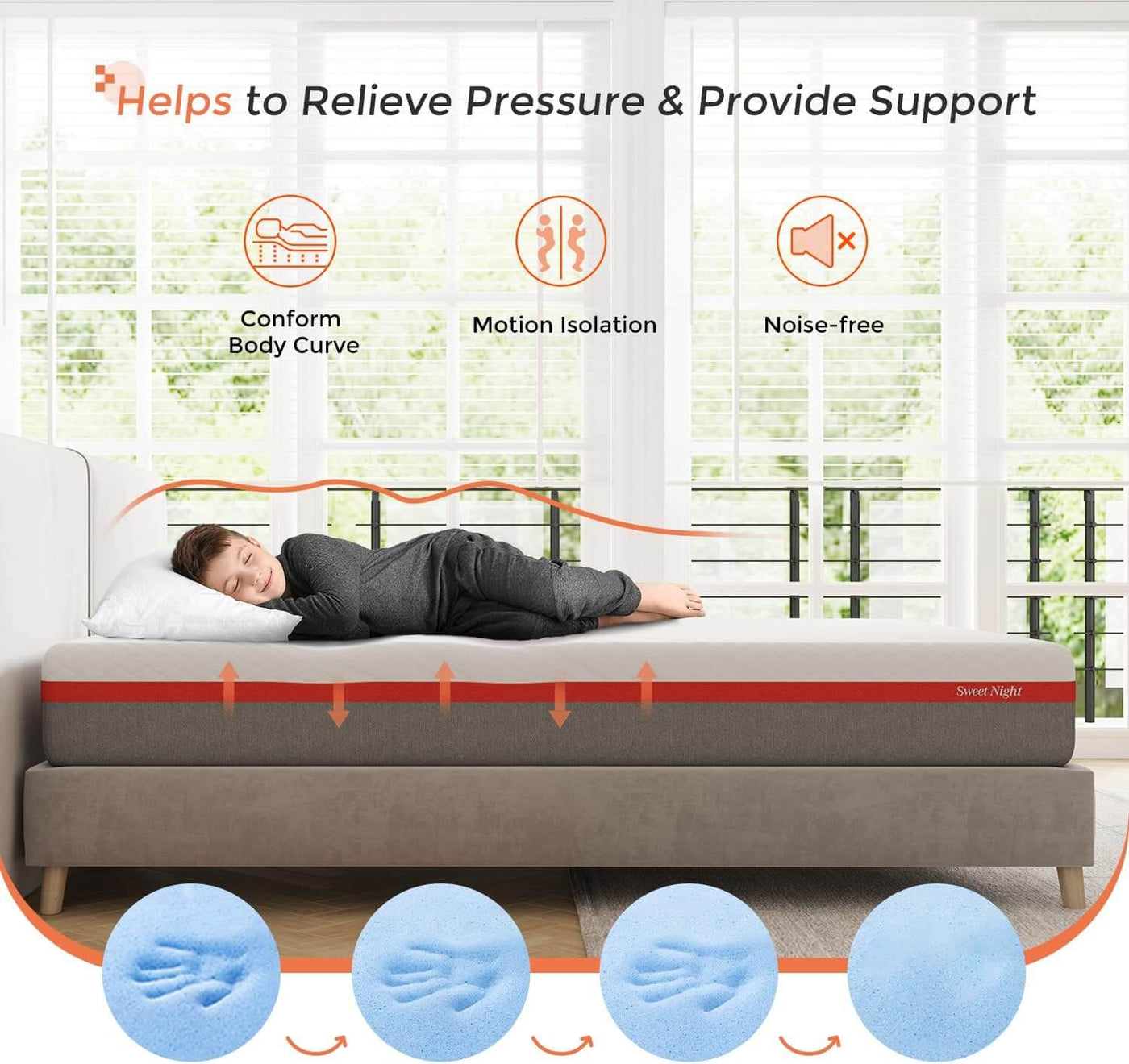 Clarity Gel Memory Foam Mattress Sleep in Comfort