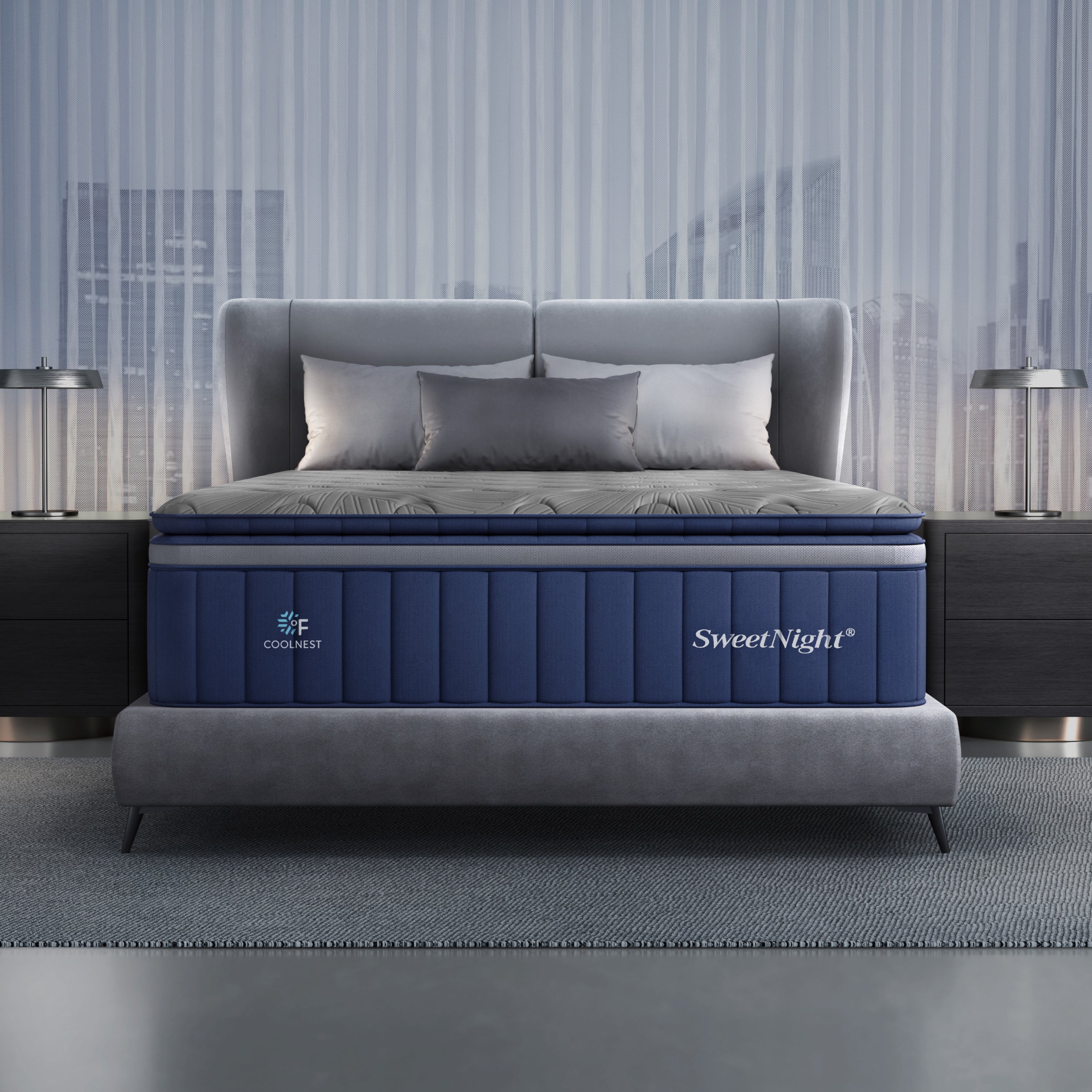 SweetNight CoolNest Hybrid Mattress Premium Cooling Mattress for Hot Sleepers #Thickness_16